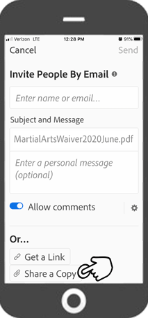 Adobe Acrobat Attach Copy