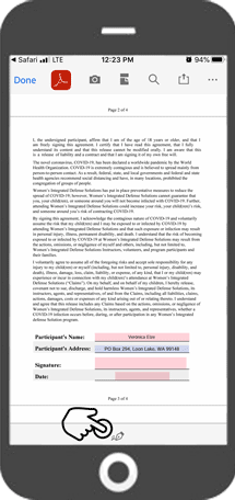 Adobe Acrobat Touch Signature Bar